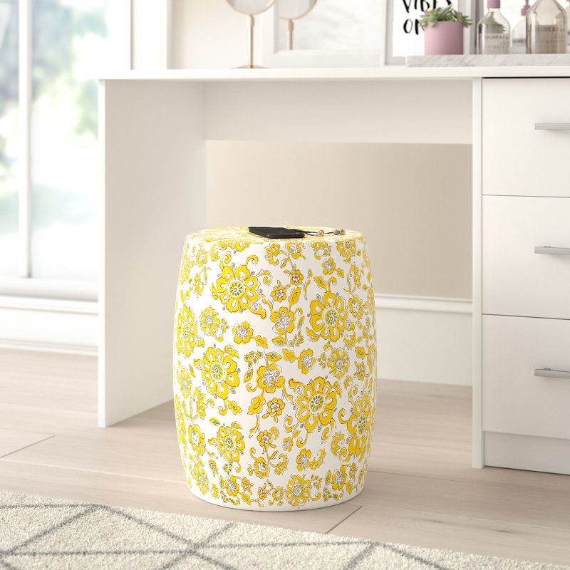 Pikesville Ceramic Accent Stool